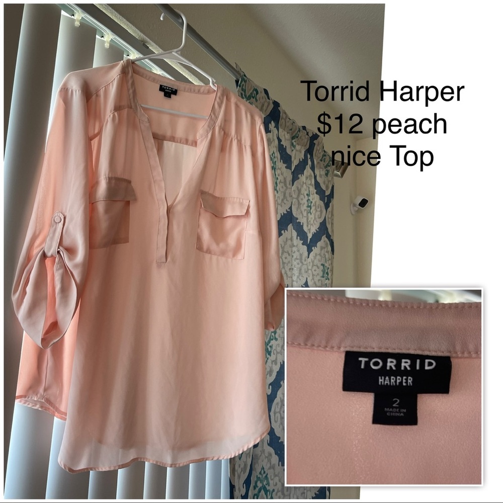Torrid Heather Peach Shirt